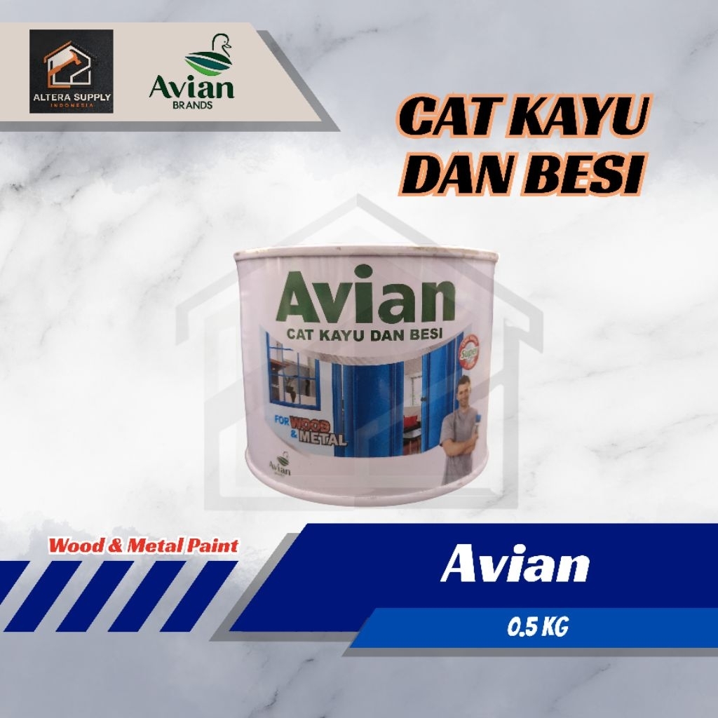 Cat Kayu & Besi - Avian 0.5 kg