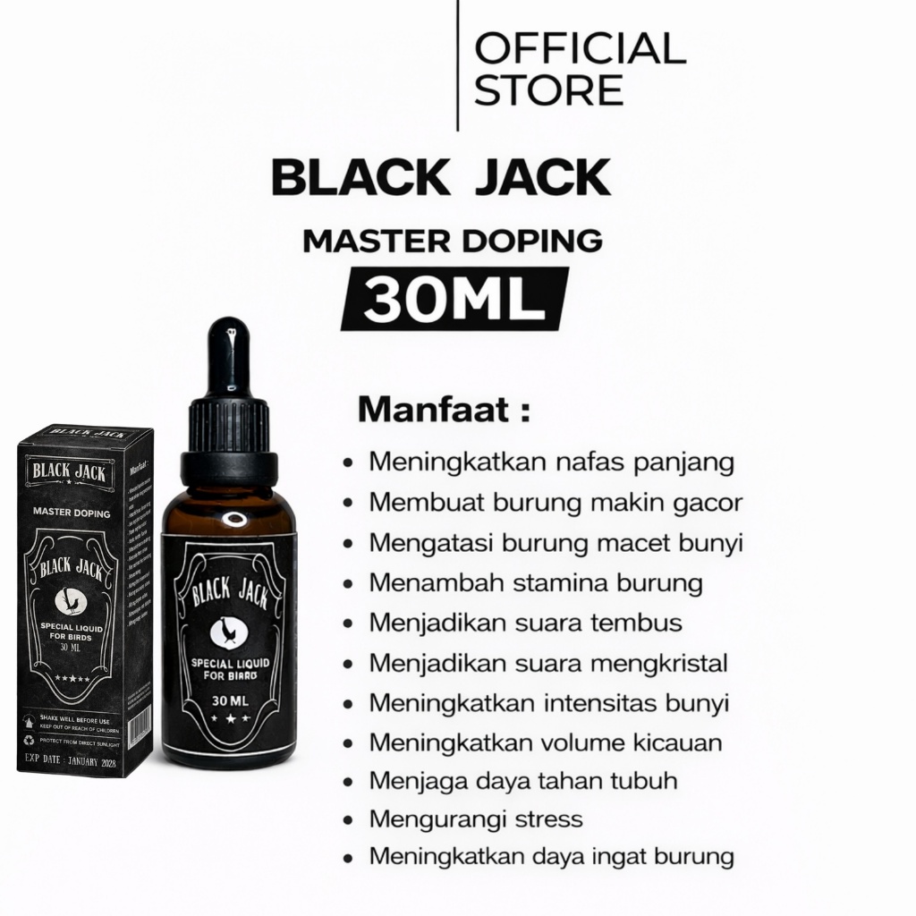 Doping Burung - Black Jack Vitamin Burung Original Doping Penggacor Burung Doping Semua Jenis Burung