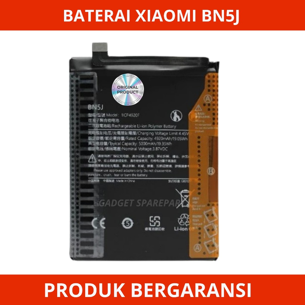 BATERAI XIAOMI POCO X5 5G / BATERAI XIAOMI REDMI NOTE 12 5G / BATERAI XIAOMI REDMI NOTE 12T / BATERA