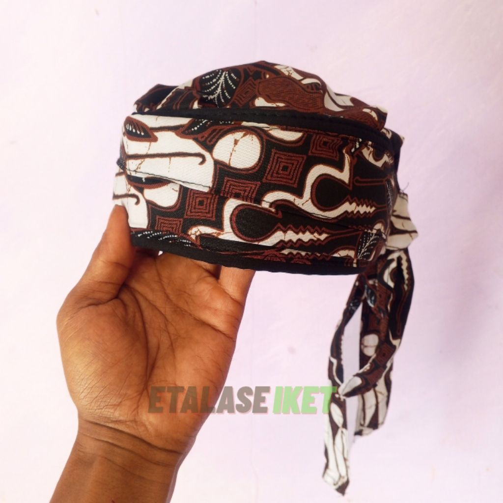 Peci Iket Imamah,Blangkon imamah batik instan Permanen