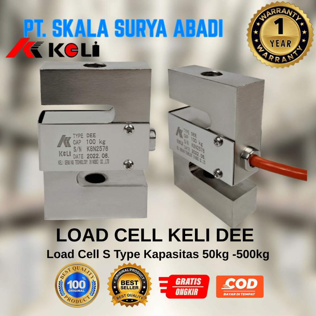 Load Cell KELI DEE Cap 50- 500kg/ Type S Load Cell /Load Cell Tarik