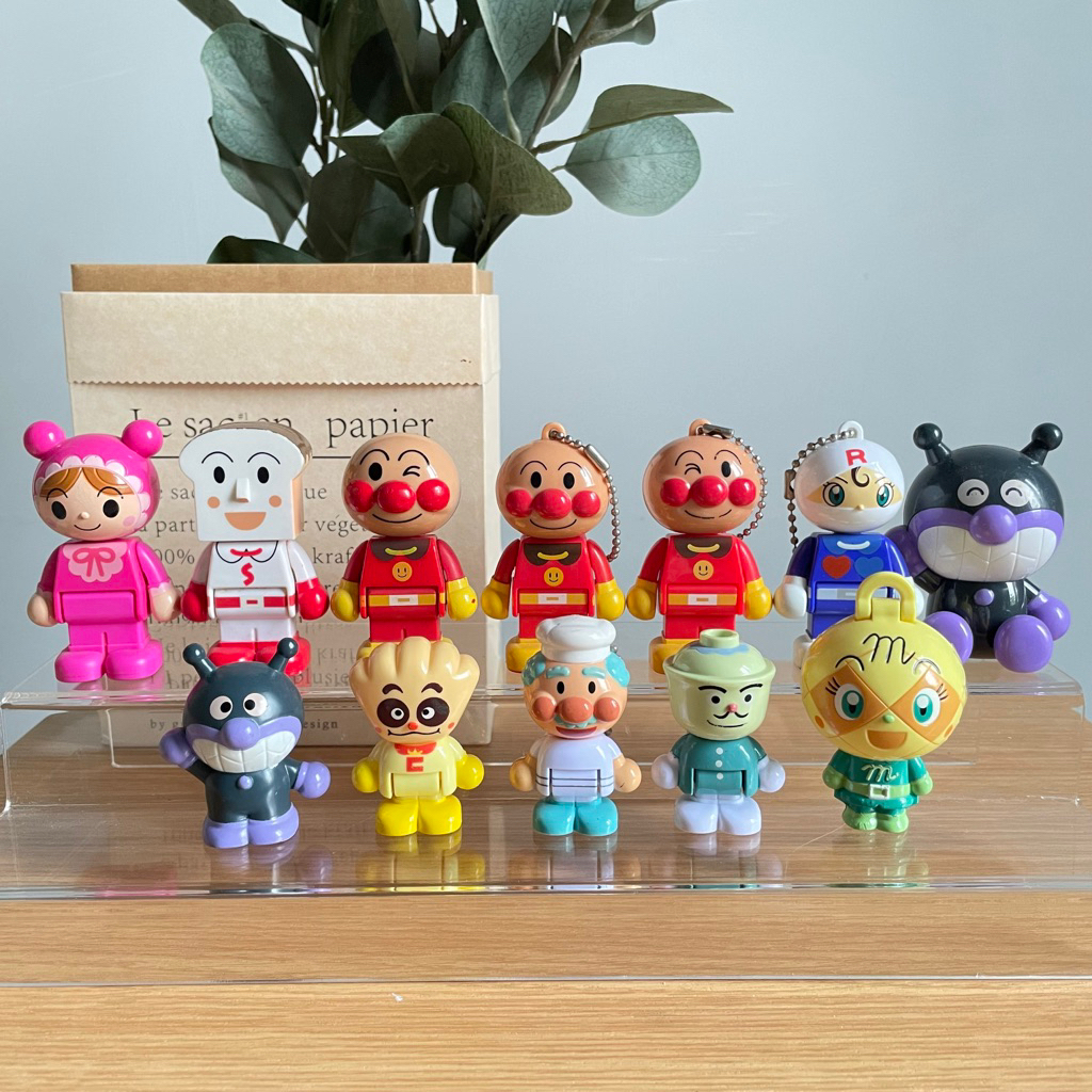 TAKE ALL Set Figure Anpanman Friends Teman Maskot Bandai Banpresto Mainan Blocks Duplo Anak Edukasi 