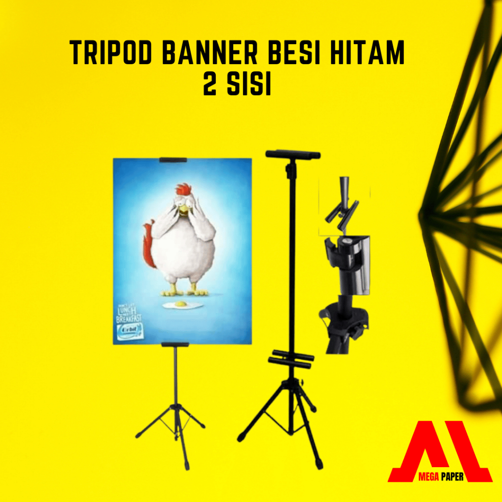 Tripod Display Banner | Tripod 1 Sisi | Standing Banner | Frame Standing