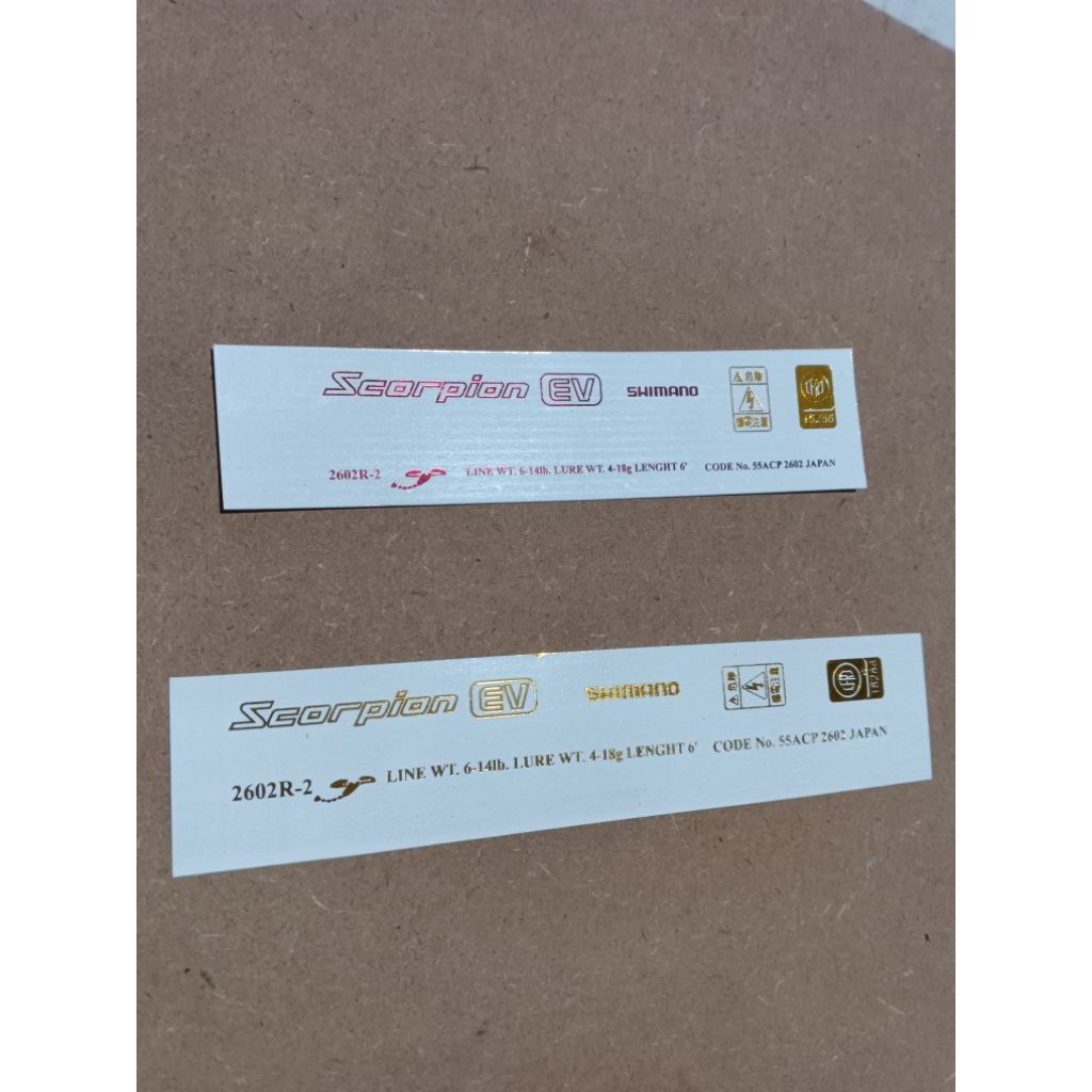 Waterslide Decal Scorpion EV Custom Joran