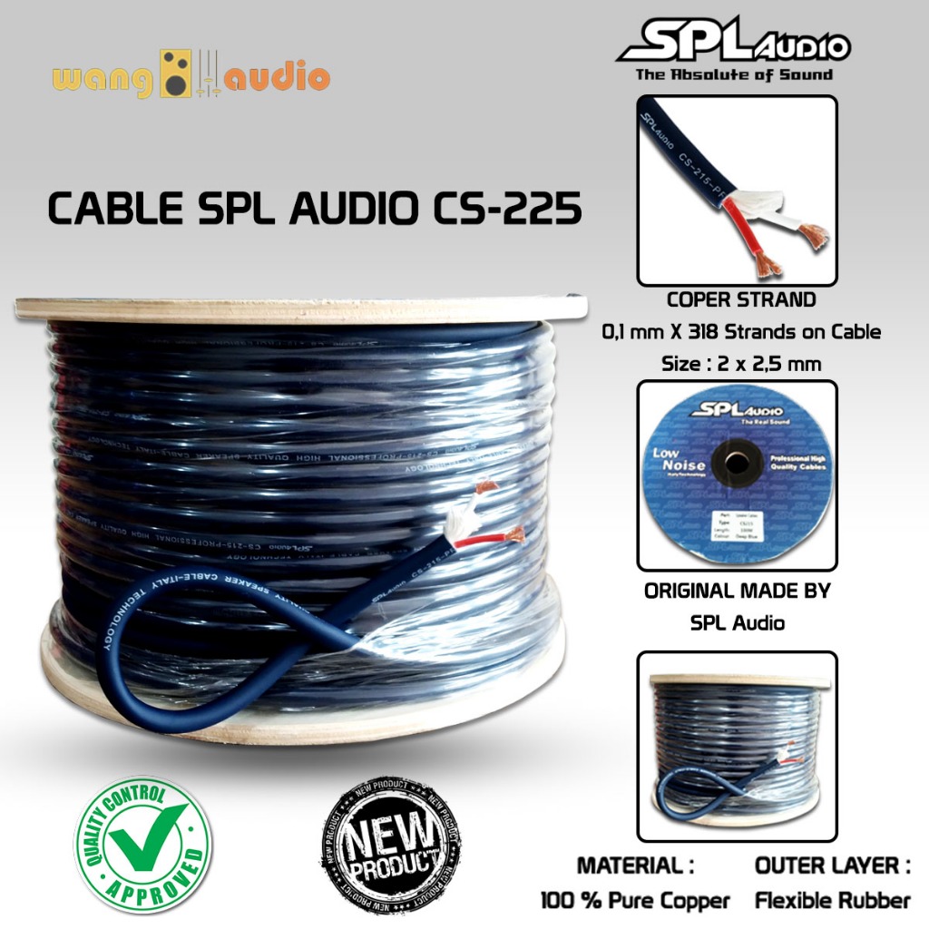 SPL AUDIO CS-225 - Kabel audio Profesional Per - Meter - WANG AUDIO