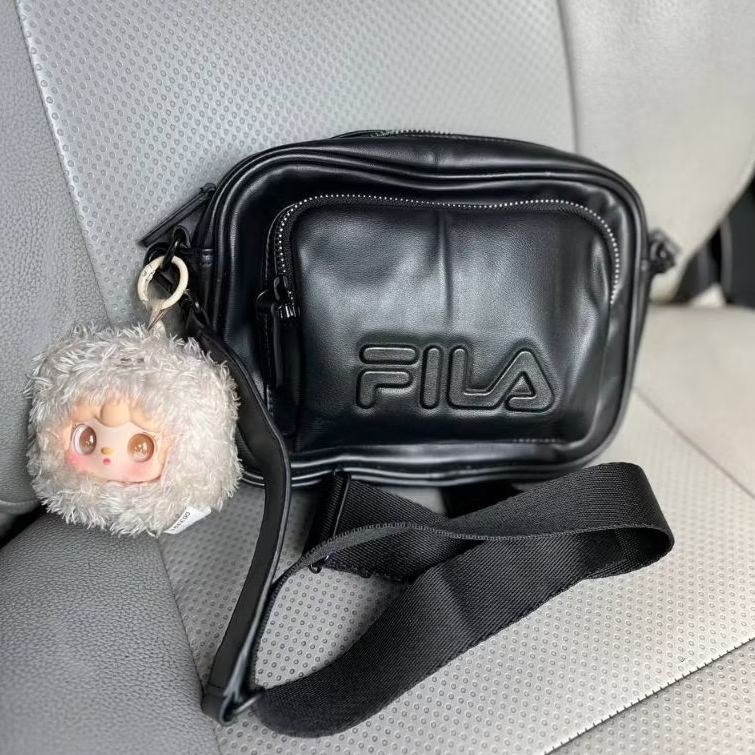 Slingbag Fila Biella It*lia Kulit Asli Original | Tas 2 ruang | Unisex Cowok Cewek bisa pakai