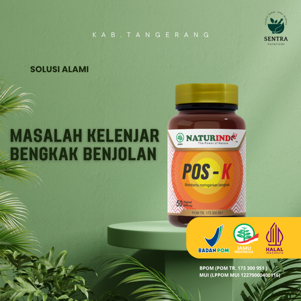 POS K NATURINDO Herbal Alami Herbal Naturindo Fit - POS K Spesial Atasi Kelenjar Bengkak Benjolan Pe