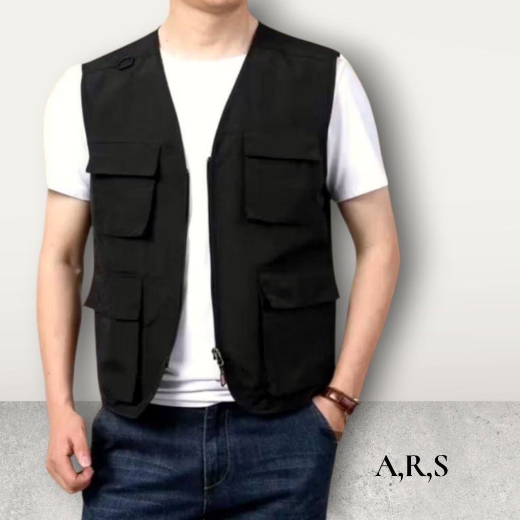 rompi lapangan peria wanita//rompi kargo laki-laki perempuan //rompi keren multi pungsi// rompi cost