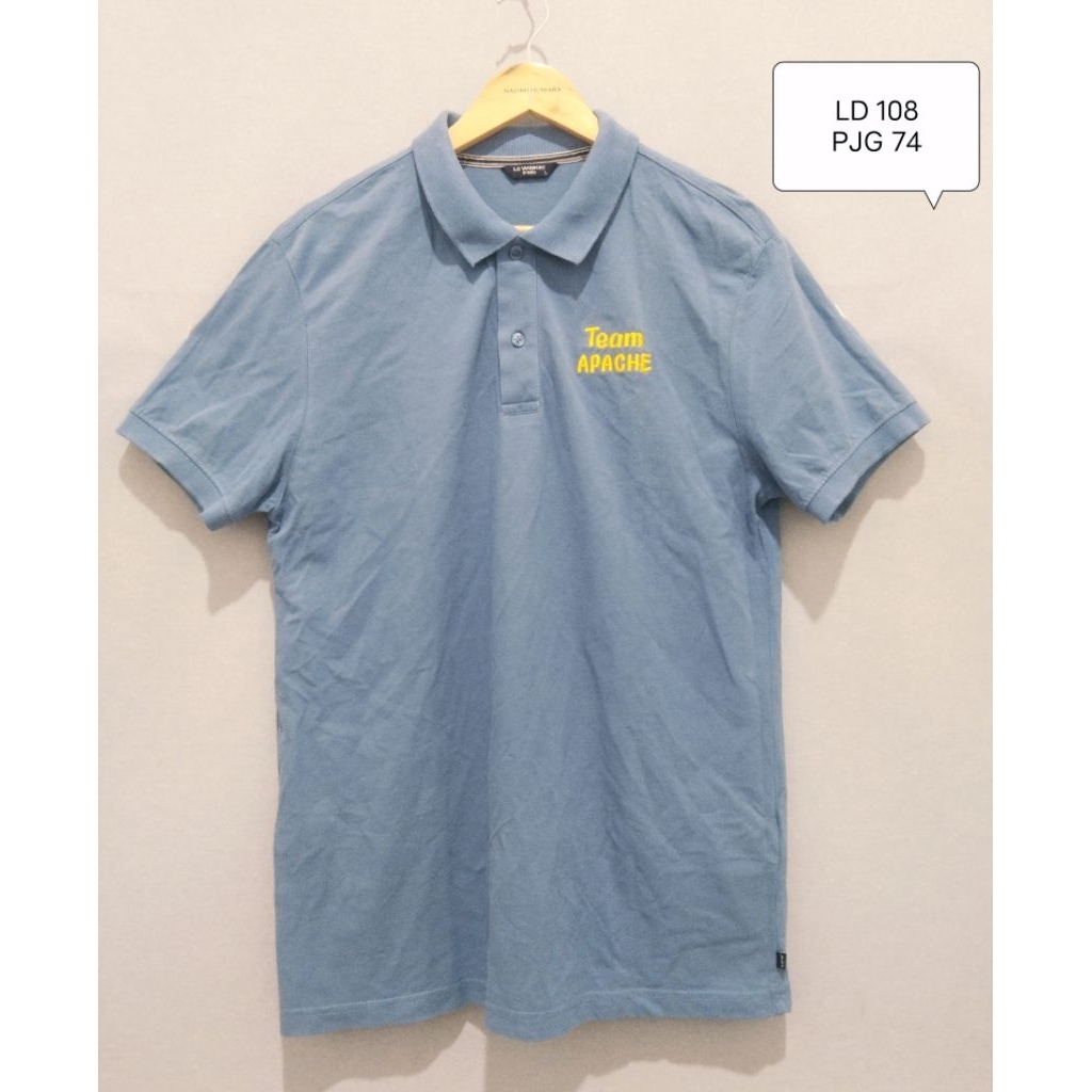 Kaos Pria Biru Apache Preloved