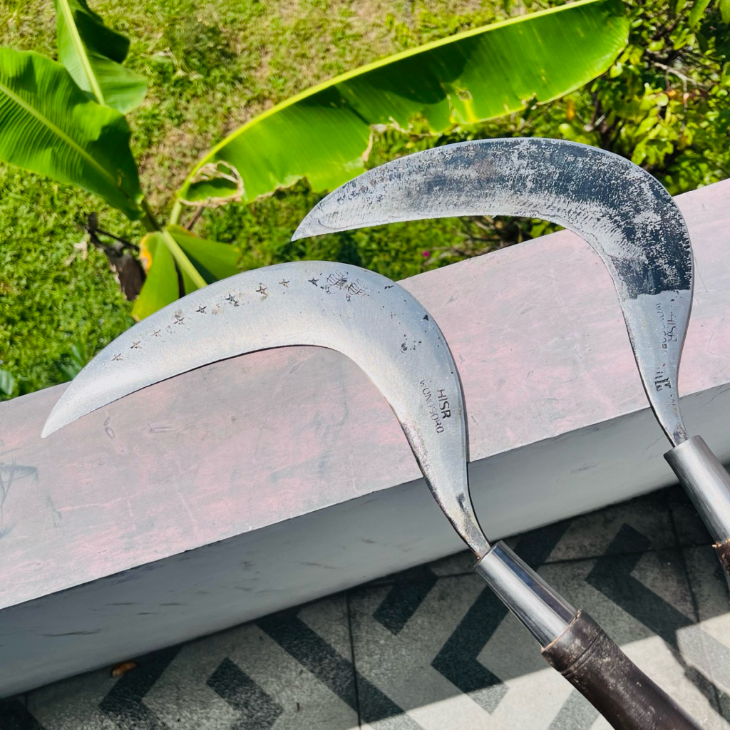 pisau Arit lewung baja isen untuk Rumput