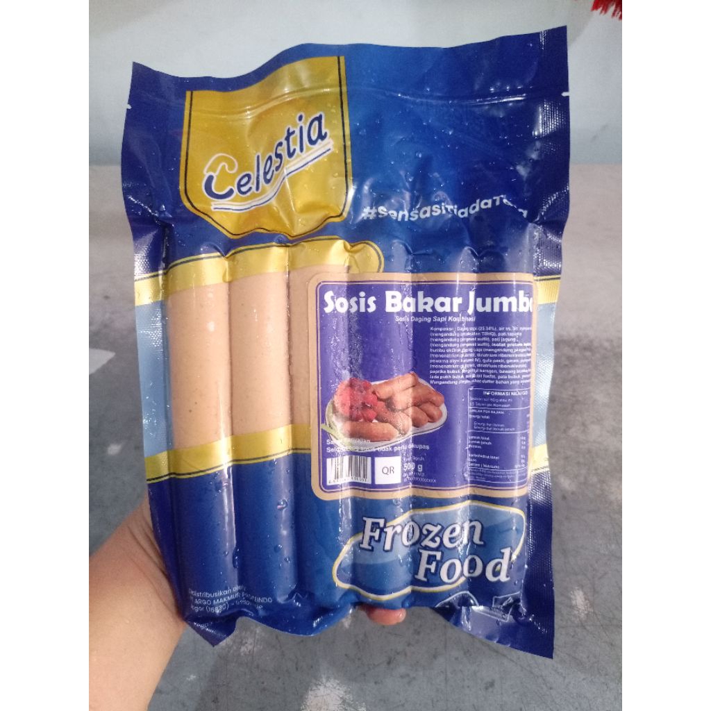 Sosis Bakar Celestia Sapi jumbo isi 6 pcs