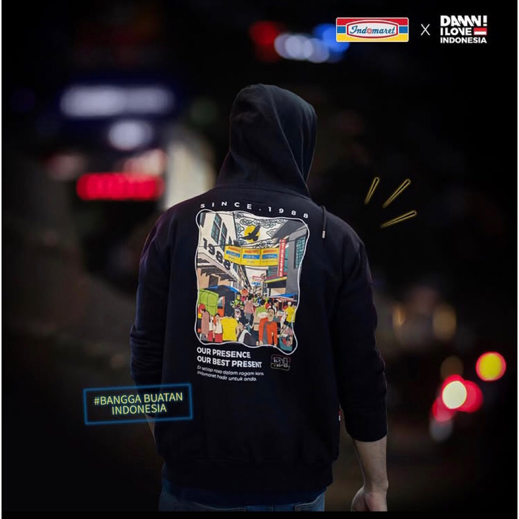 Indomaret Hoodie Damn I Love Indonesia