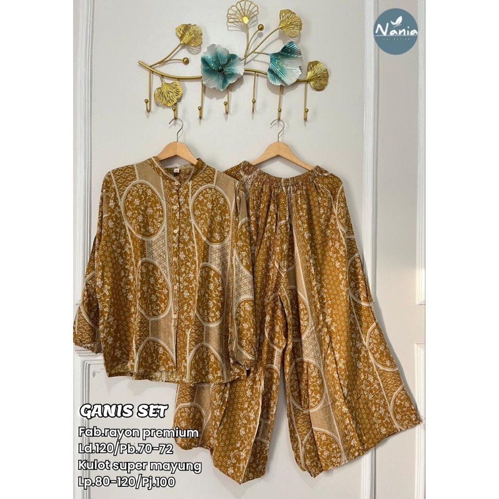 Gamis Set Baju Setelan Rayon Jumbo by Nania
