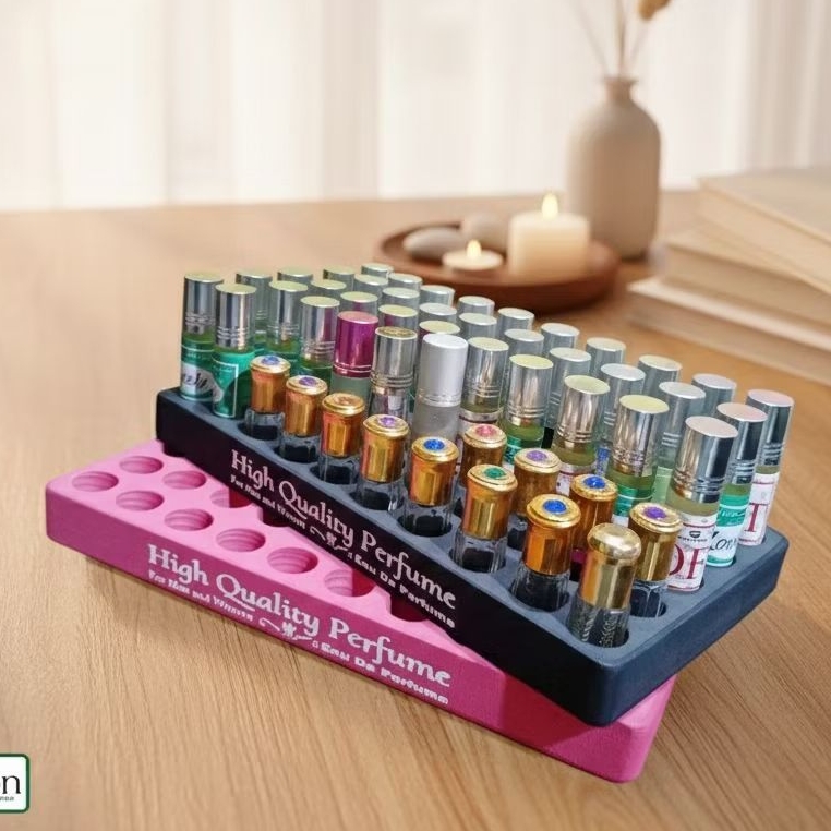 Display Tatakan Parfum Roll on 50 Lubang