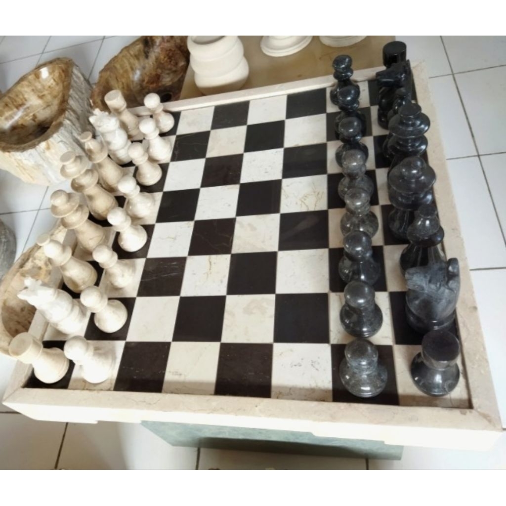 PAPAN CATUR MARMER ASLI TULUNGAGUNG BERKUALITAS