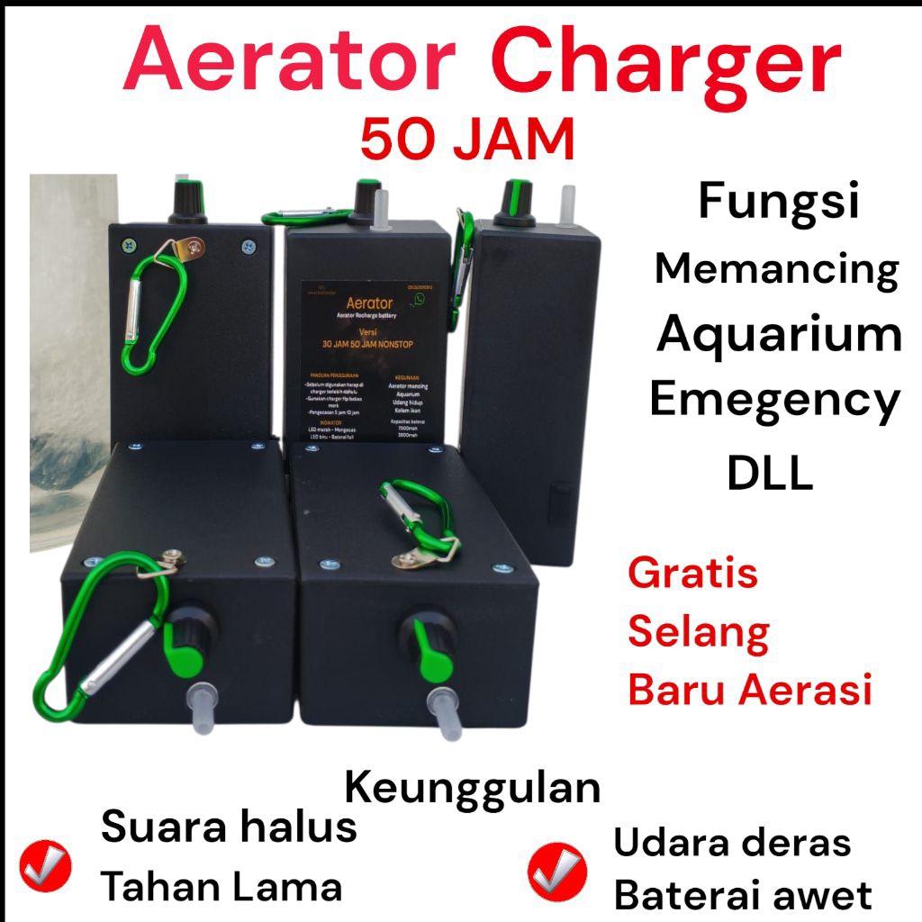 Aerator udang hidup 50 jam Airator Oksigen  Aerator udang Aerator mancing Aerator aquarium Aerator c