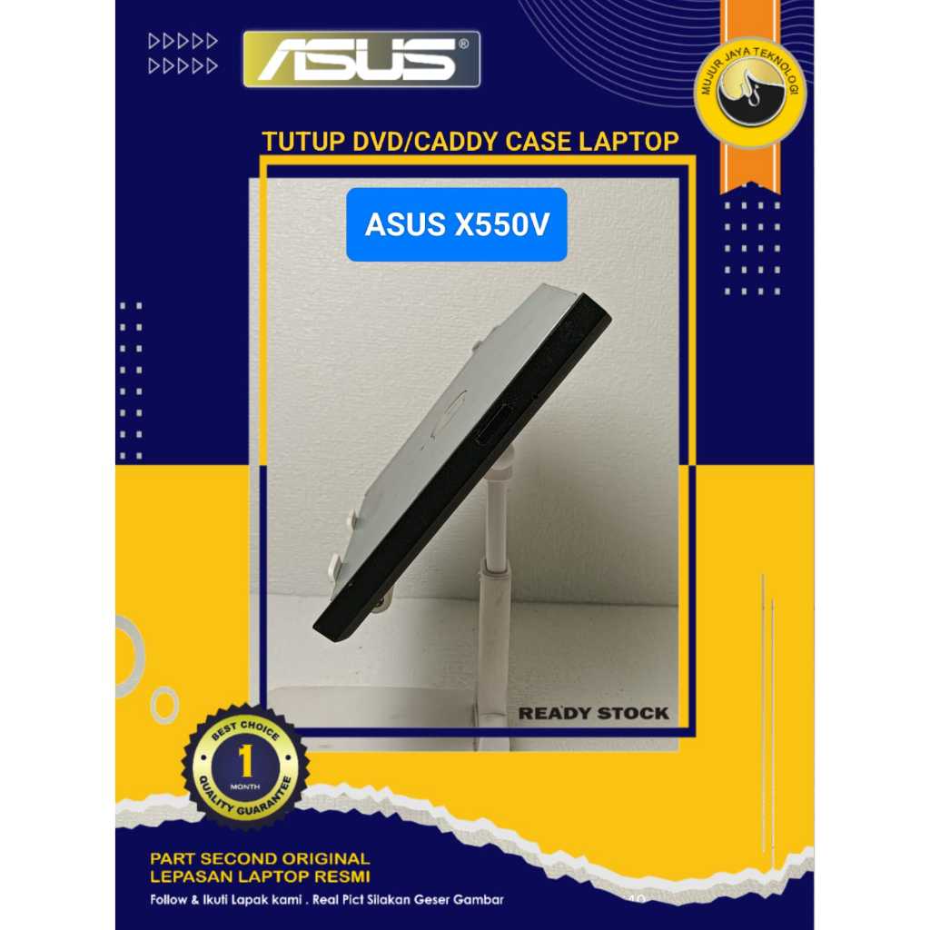 DVD Caddy Tutup Case Cover Laptop Asus X550VX X550VXK X550JK X550JX R510VX K510VX Second Original