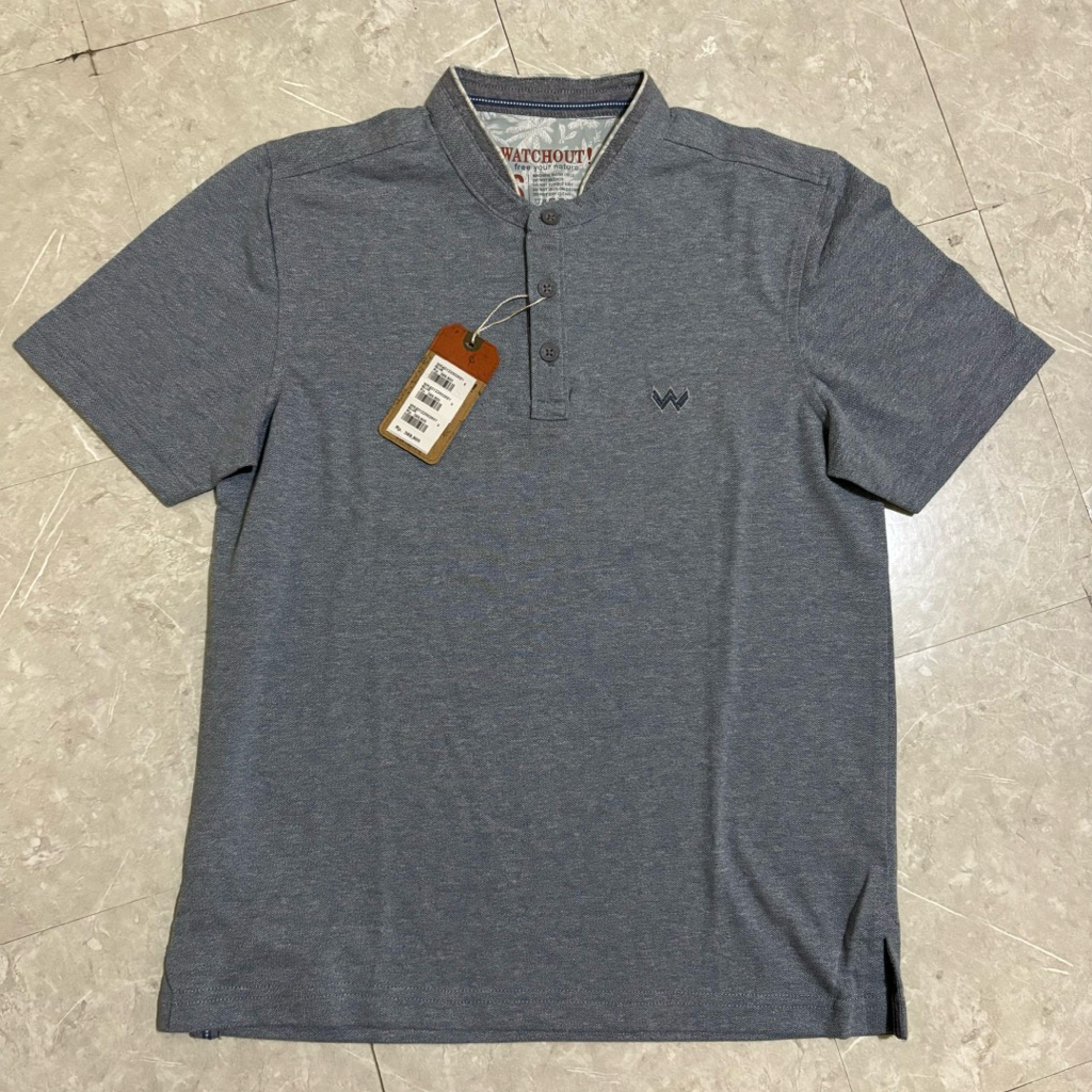 kaos kerah Shanghai Watchout pria original WK40122002)