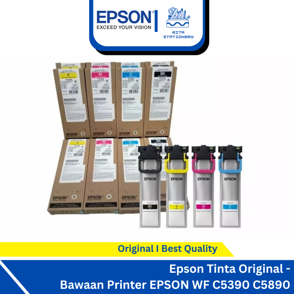 Epson Tinta Original Bawaan Printer EPSON WF C5390 C5890