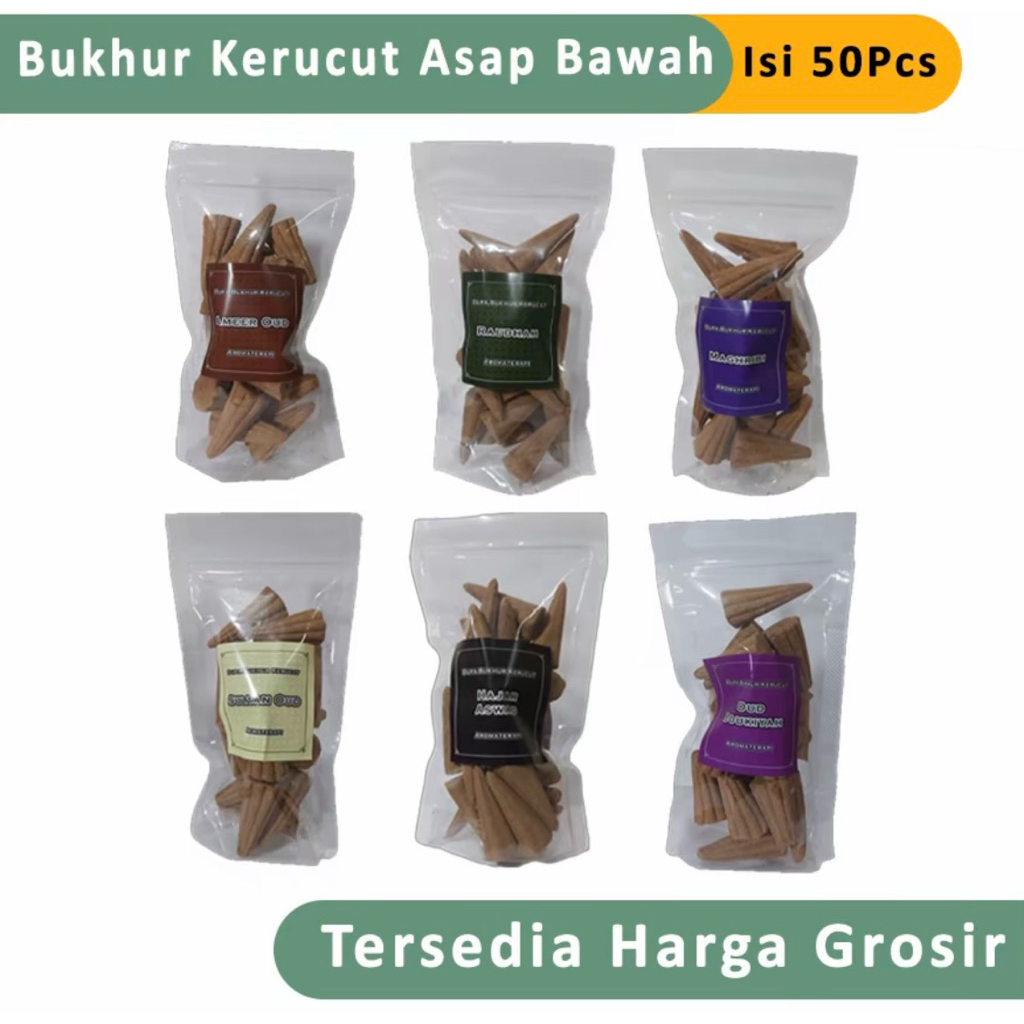 Dupa Bukhur Kerucut Isi 50 pcs Asap Bawah Dupa Buhur Aromaterapi Lavender rumah wangi pewangi ruanga