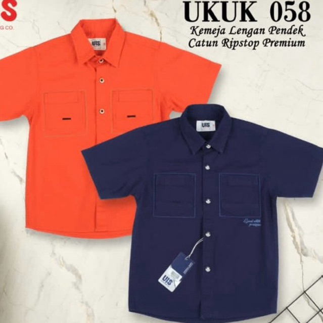 UIS | KEMEJA KATUN ANAK LAKI-LAKI | LENGAN PENDEK (BISA COD)