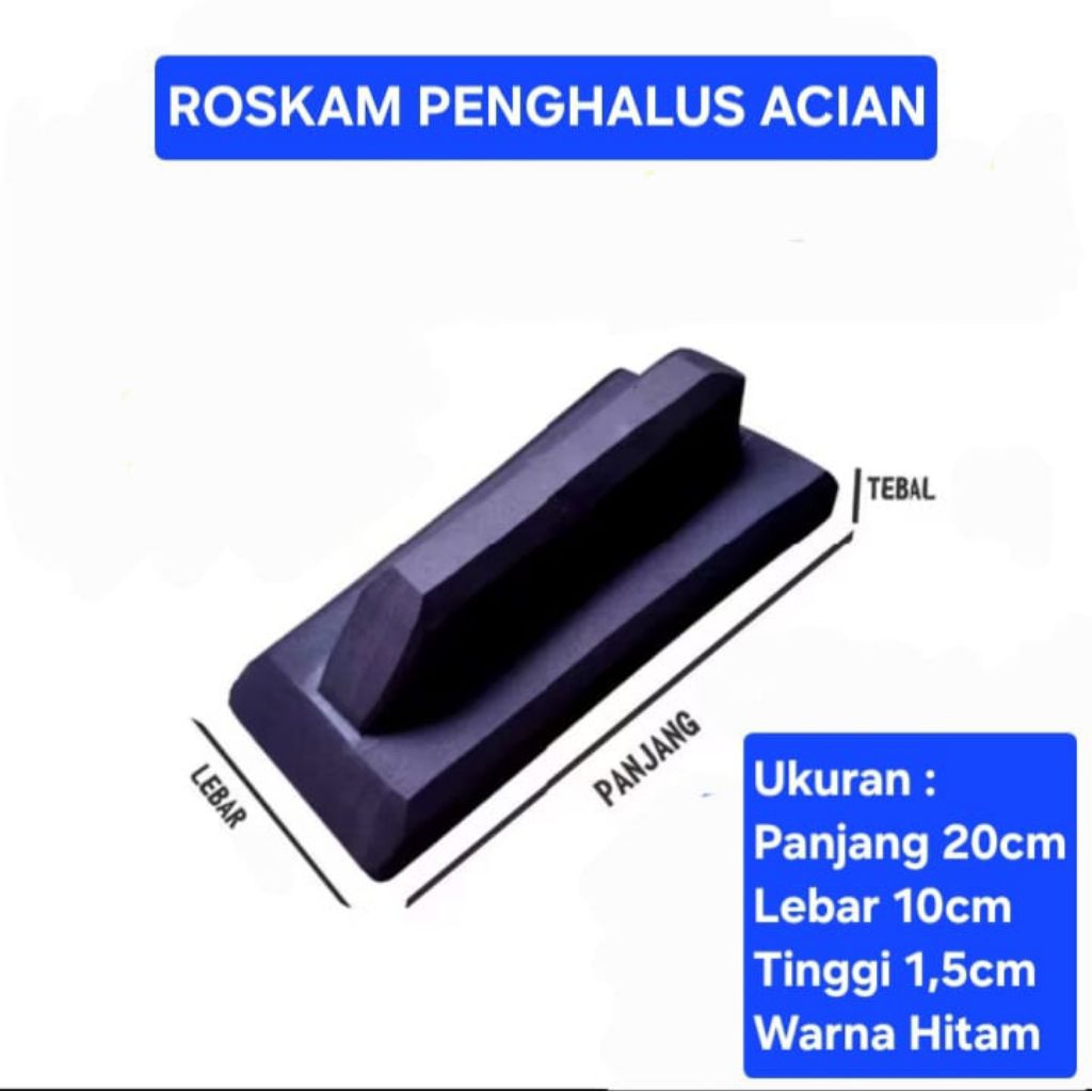 ROSKAM KARET SPON ATI TEBAL 1,5CM UKURAN 20X10CM GOSOKAN PENGHALUS ACIAN