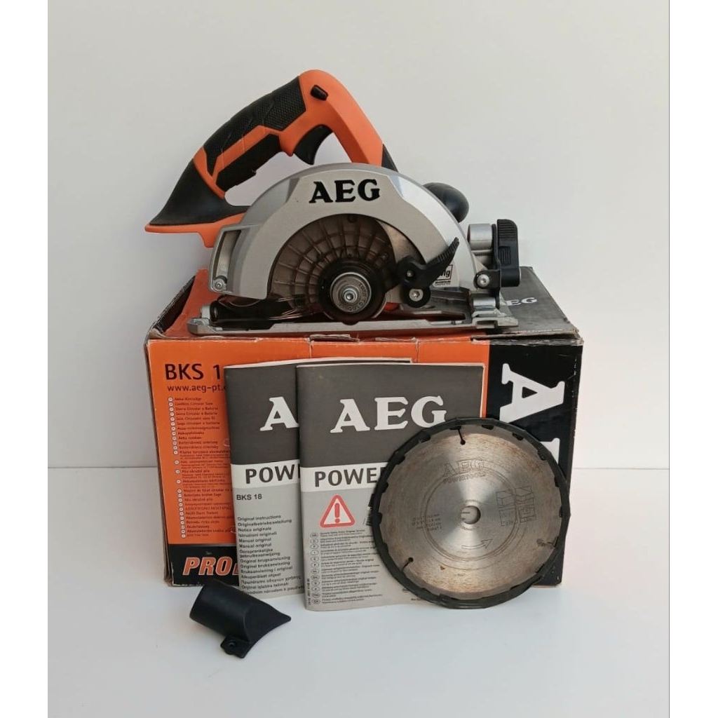 AEG BKS 18 Li CircuLar Saw CordLess 18V Mesin Potong Kayu BKS18X Unit OnLy