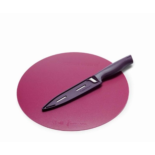 knife dan cutting board tupperware
