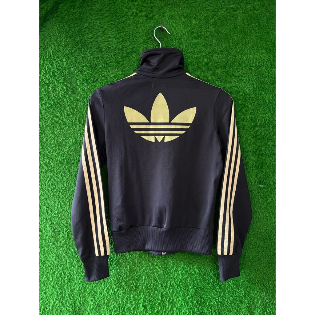 Tracktop adidas firebrid big logo black gold women series