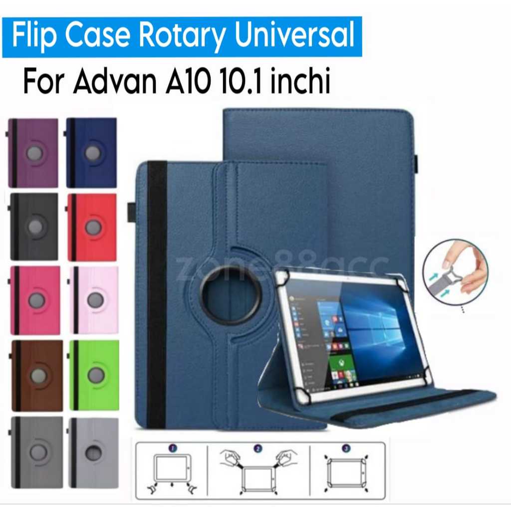Sarung Rotary Universal Advan A10 10.1"inch 2024 / case advan tab a10  casing advan A10 / case advan