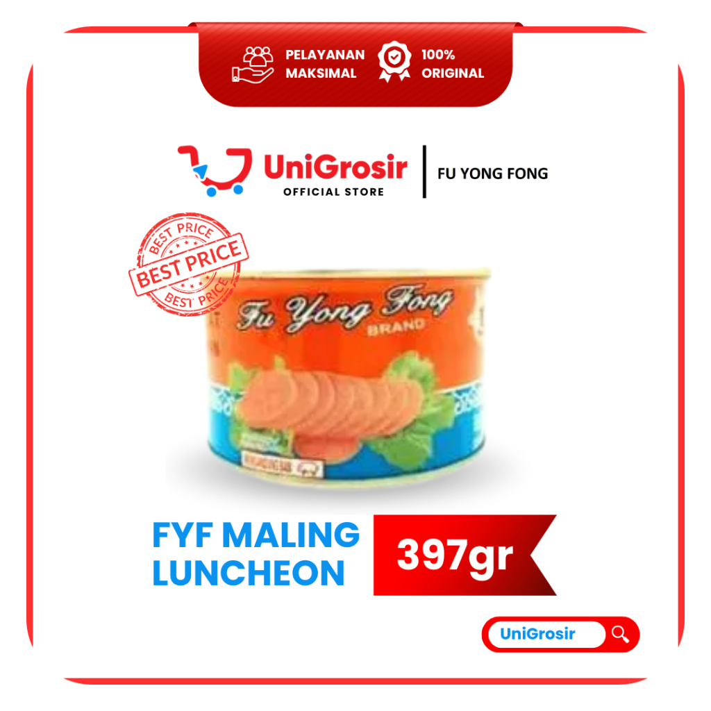 [UniGrosir] FYF HAM MALING LUNCHEON BABI FYF H PORK HAM MA LING KALENG FU YONG FONG ~ 397 gr