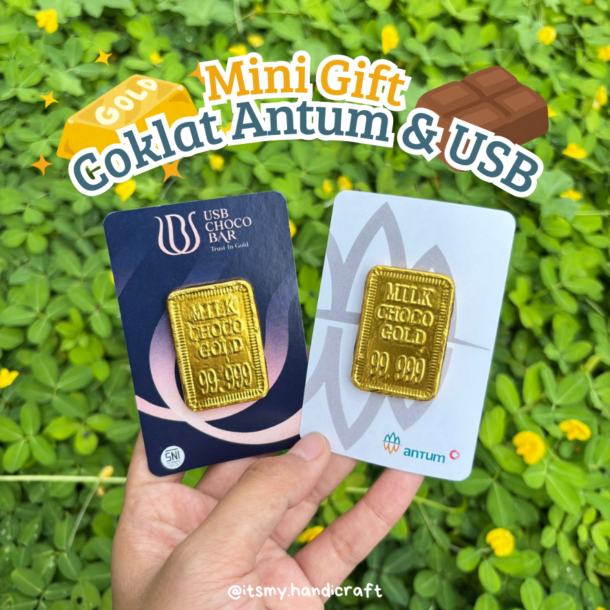 MINI GIFT COKLAT ANTUM | COKLAT EMAS | COKLAT ANTUM | COKLAT USB | EMAS BATANGAN | GIFT LUCU UNIK | 