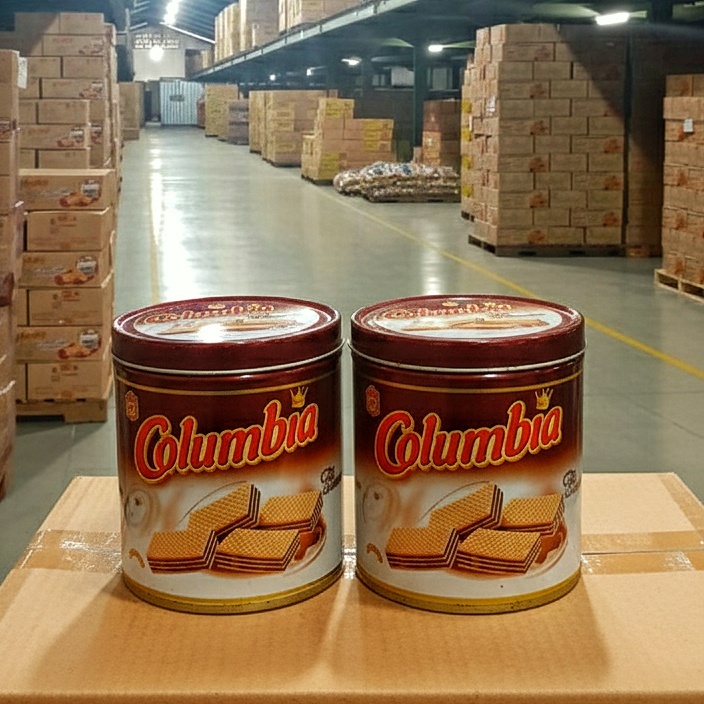 2 Pcs Columbia Wafer Kaleng Chocolate 500gr