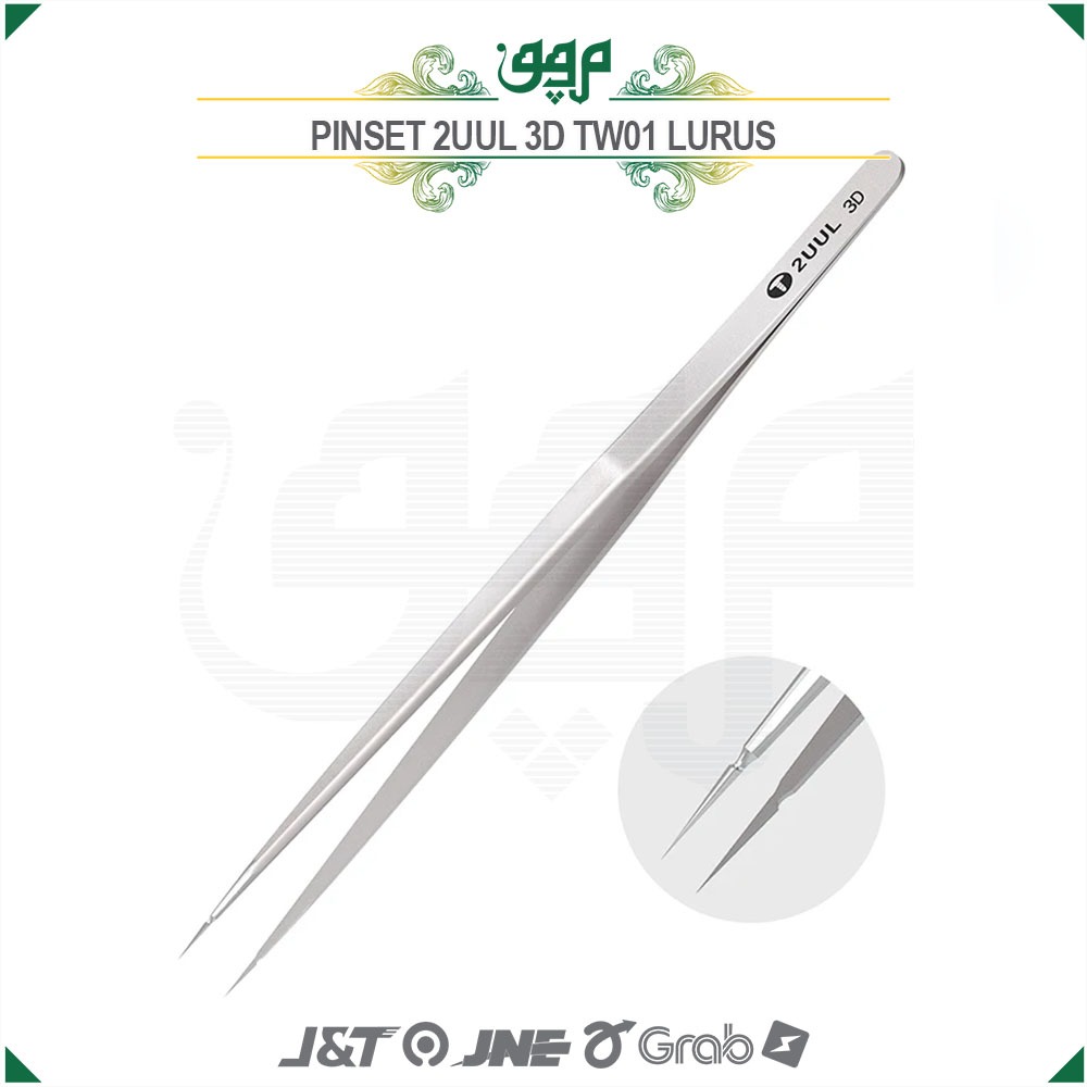 Pinset 2UUL 3D TW01 Lurus / Pinset Lurus Tajam Lancip 2UUL 3D / Pinset 2UUL 3D Lurus Original