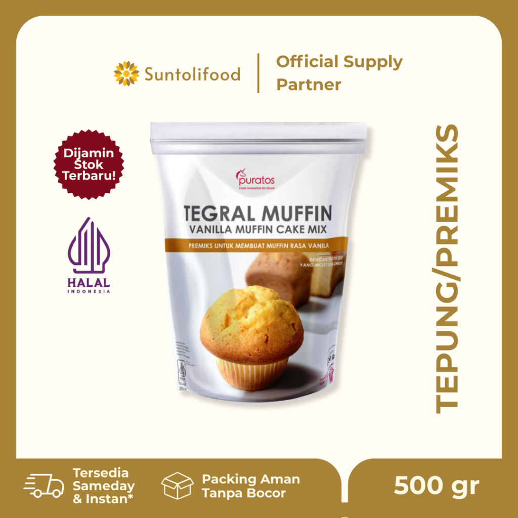 PURATOS TEGRAL MUFFIN / Premix Muffin Rasa Vanilla - 500 gram
