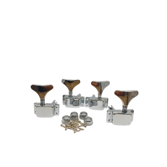 Dryer Tuning Machine Peg Pemutar Senar Bass Square Mount 2R-2L Chrome