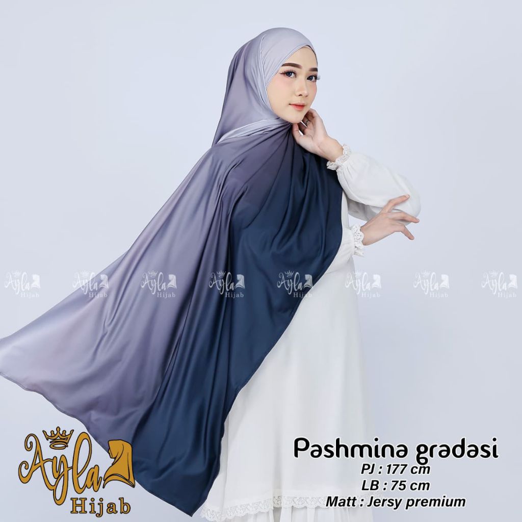AYLA PASHMINA GRADASI//HIJAB PASHMINA GRADASI