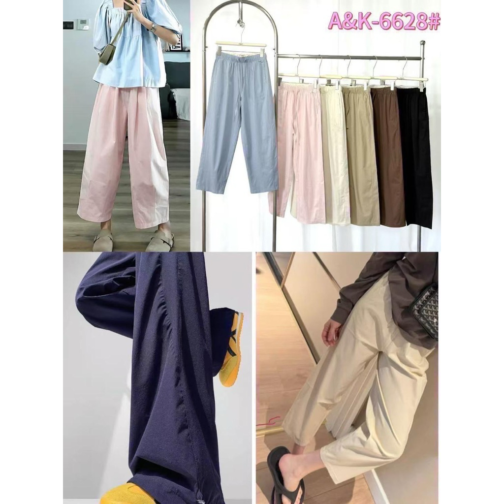A&K FASHION 6628 CELANA CASUAL PINGGANG RENDA