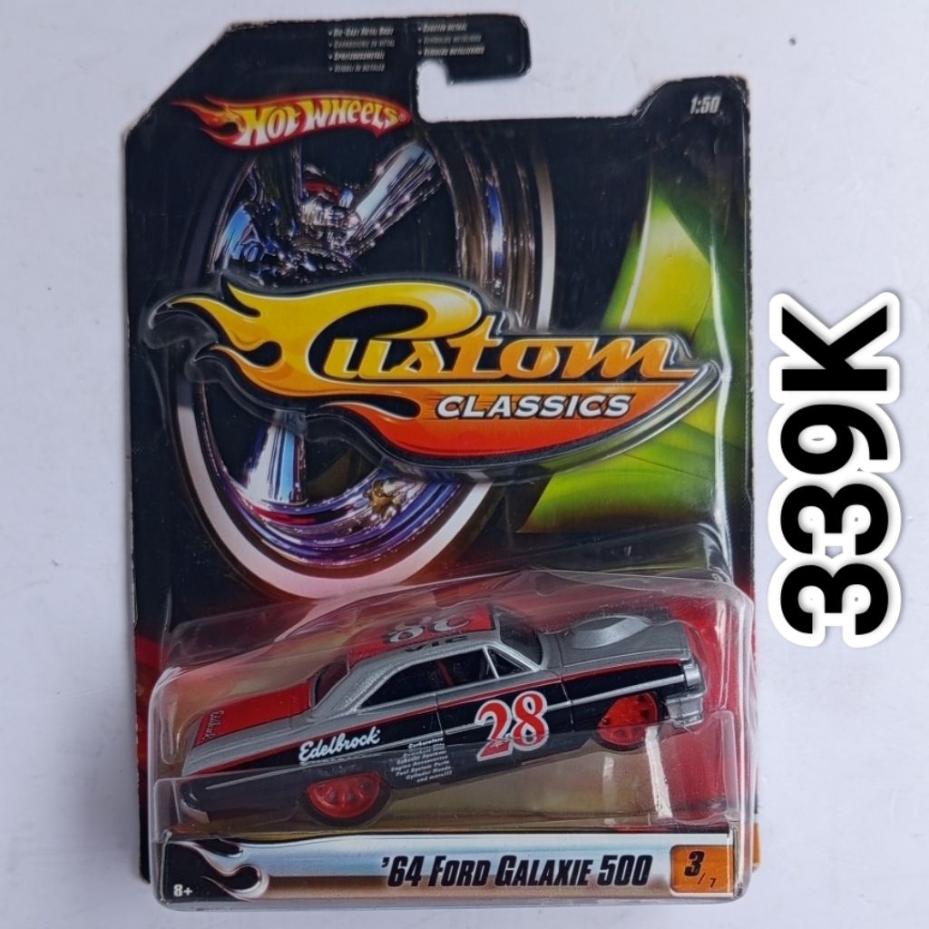 Hot Wheels Custom Classics Skala 50 64 Ford Galaxie 500 Edelbrock