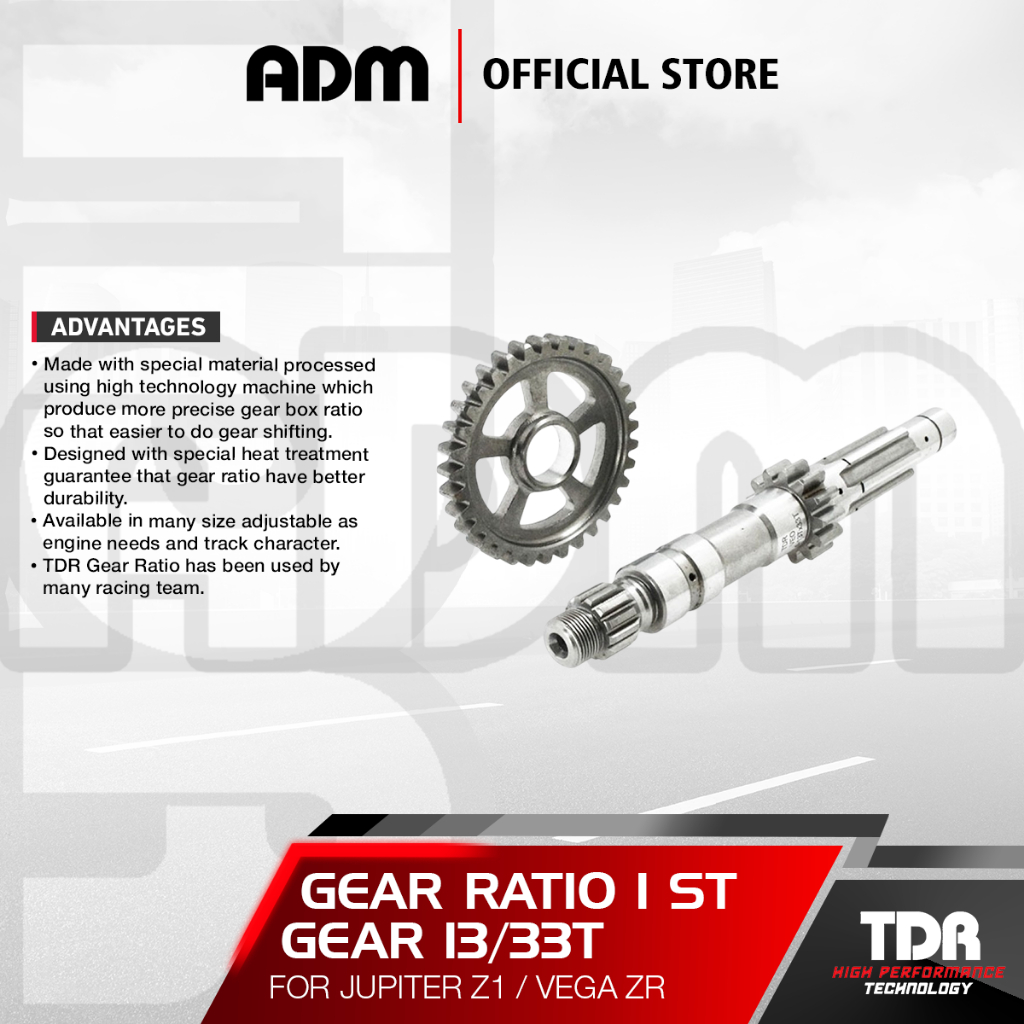 Gigi Rasio TDR Gear Ratio for Jupiter Z1 / Vega ZR (1st / 2nd / 3rd / 4th)