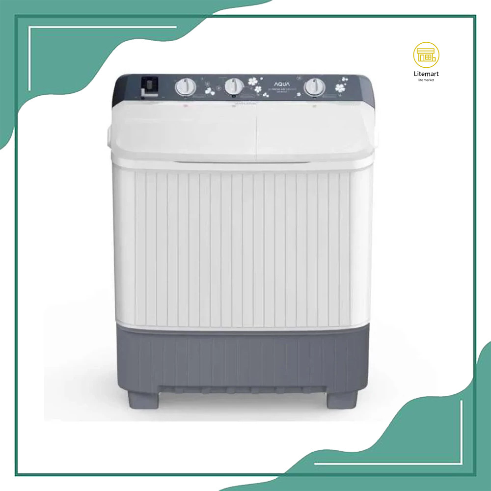 AQUA MESIN CUCI 2 TABUNG 7KG / 8KG