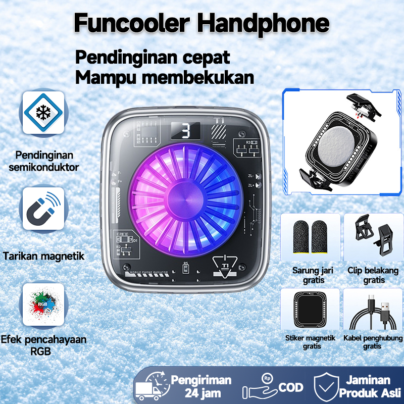 Funcooler T1 Pro Fan Cooler Radiator Pendingin HP Cooling Fan Gaming