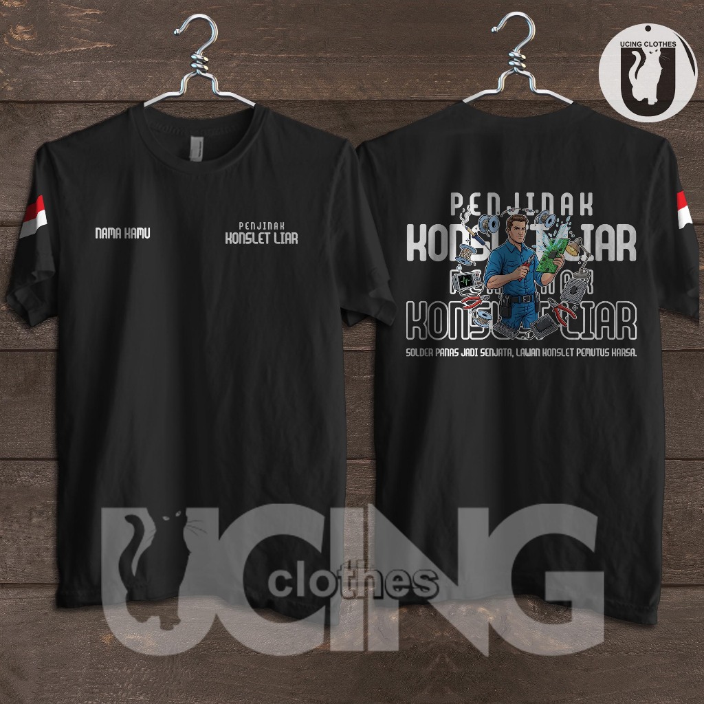 Kaos Baju Penjinak Konslet Liar Gratis Nama Kaos Distro