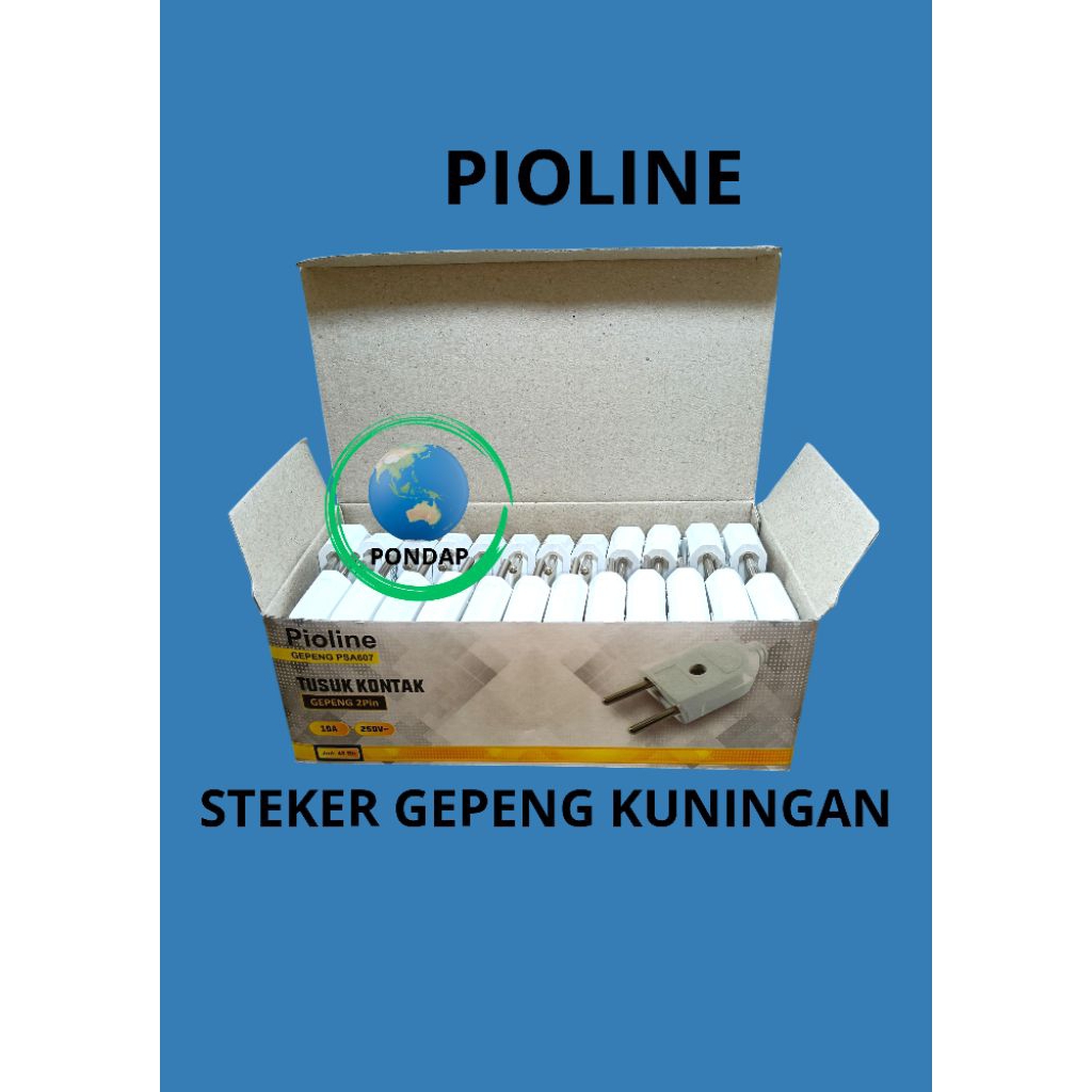 ( per 48 pcs) steker gepeng kuningan PIOLINE
