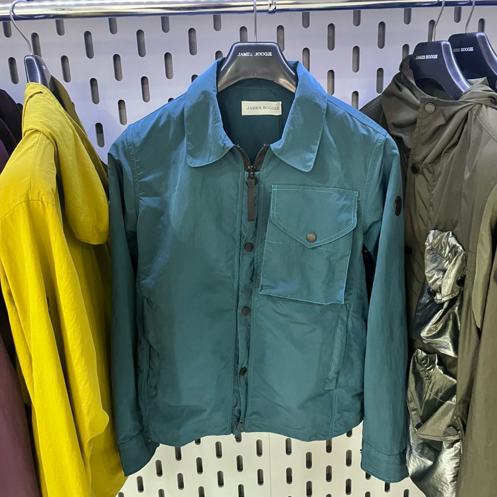 overshirt jacket JAMES BOOGIE nylon classic teal - OV013