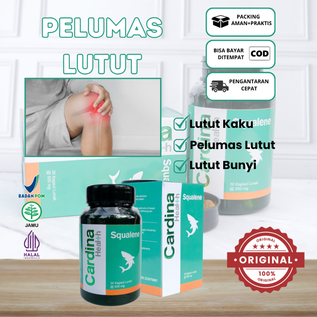 Suplemen Pelumas Lutut, Lutut Terasa Kaku, Lutut Terasa Sakit Saat Di Tekuk-Cardina Health