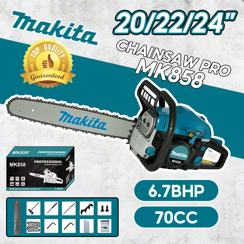 Makita Mesin Gergaji Pohon 20/22/24inch 2Tak 70CC Gergaji Mesin Mini Chain saw Original