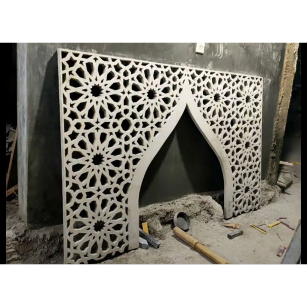 PRODUKSI KRAWANGAN GRC MASJID UKURAN BESAR CUSTOM