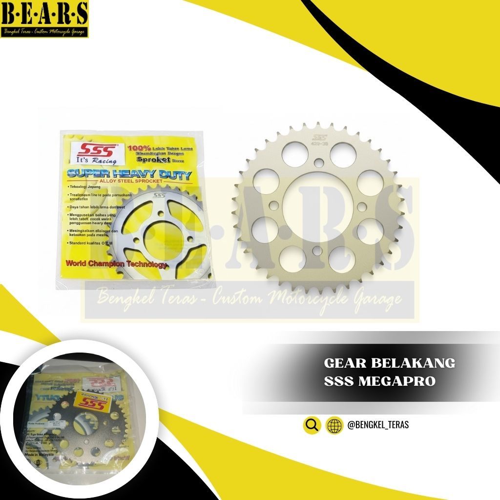 Gear belakang SSS Megapro 428