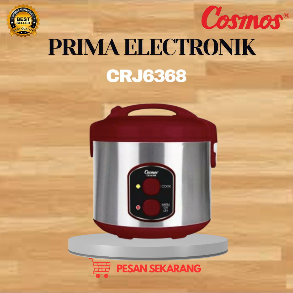 COSMOS RICE COOKER HARMOND CRJ-6368 2L/CRJ6368/CRJ 6368/RICE COOKER BESAR ORIGINAL COSMOS/GARANSI
